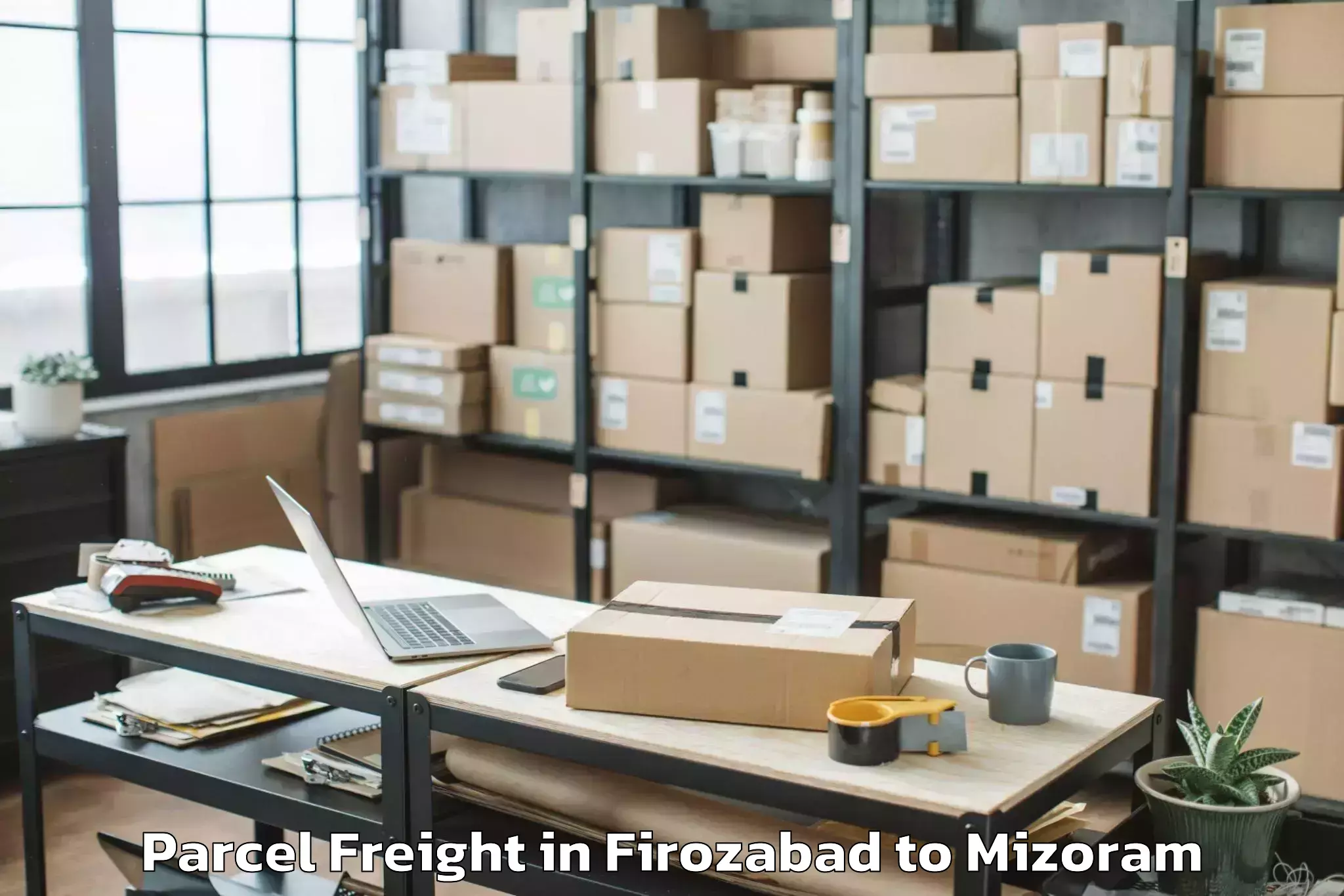 Professional Firozabad to Zawlnuam Parcel Freight